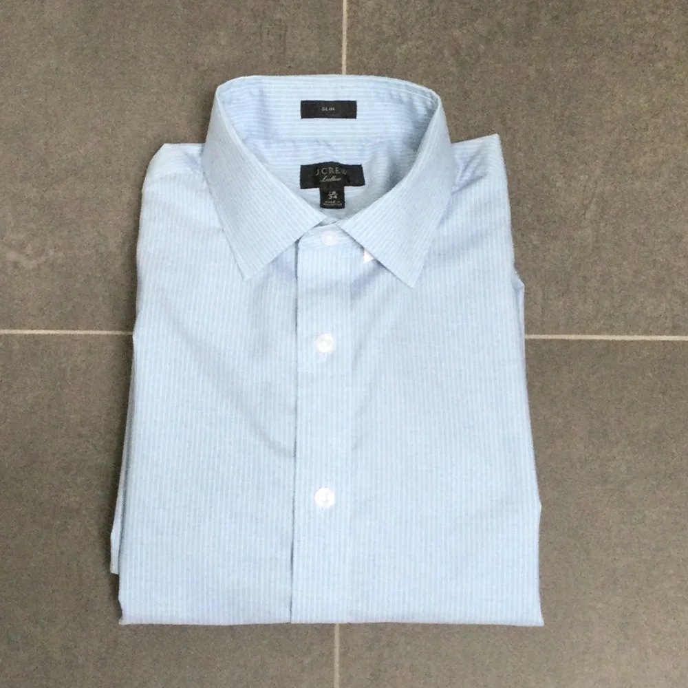 J.Crew blue/white Ludlow slim fit dress shirt size 16/34